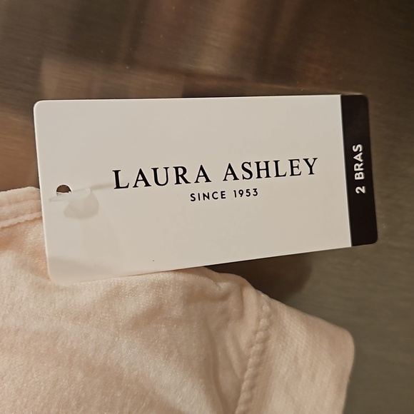 💕LAURA ASHLEY💕 Lace Back Bralettes (2 Pack) ~ Pink & White Small NWT - Picture 6 of 13